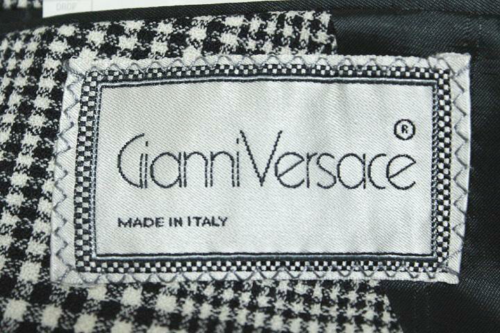楽天市場】ジャンニ ヴェルサーチ GIANNI VERSACE チェック柄 4ボタン  