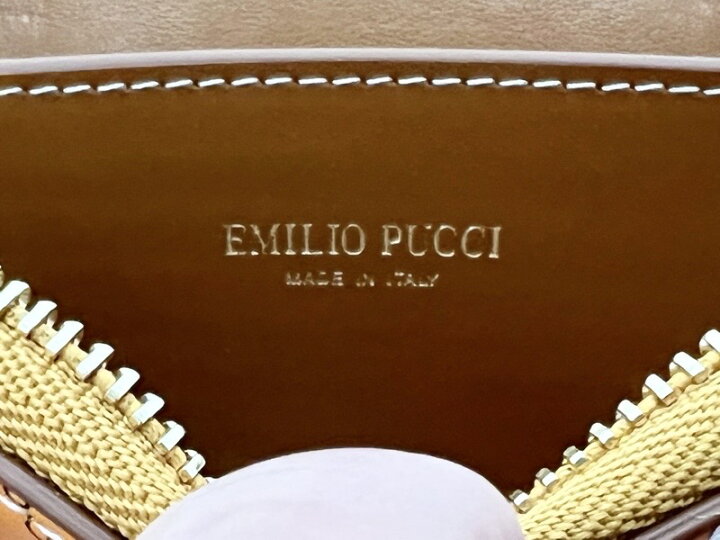 楽天市場】Emilio Pucci エミリオ プッチ シェル柄 ショルダー付き 