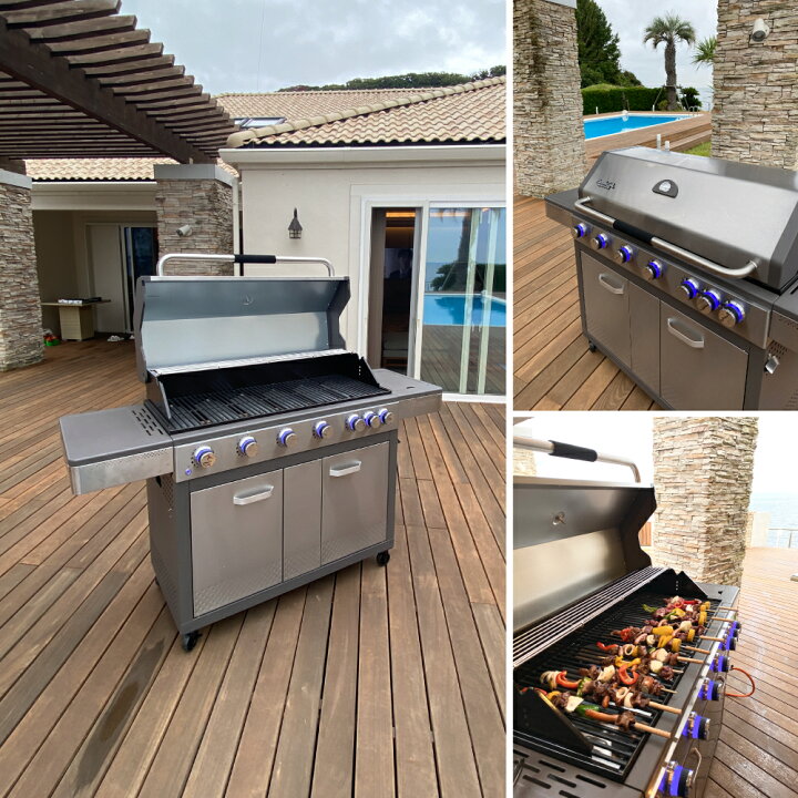 楽天市場】BranchGrill 大型 BBQ ガス グリル ER8806 バーナーハンドル 