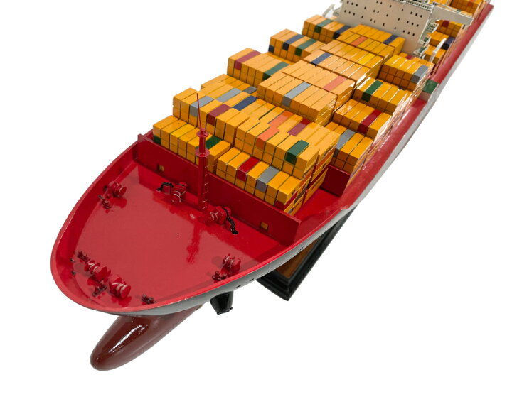 楽天市場】木製模型 コンテナ船 【Wooden Model Boat】 Hapag-Lloyd 