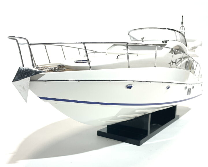 楽天市場】木製模型 クルーザー 船 SUNSEEKER 60 【Wooden Model Boat 