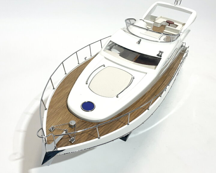 楽天市場】木製模型 クルーザー 船 SUNSEEKER 60 【Wooden Model Boat 