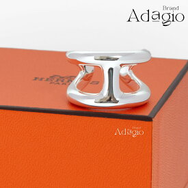 【POP MART人気商品プレゼントキャンペーン中！】【新品同様・未使用】HERMES エルメス オスモズGM Osmoseシルバー アクセサリー 指輪 送料無料 レディース メンズ 中古