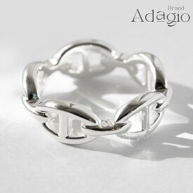 【P2倍！＆最大10万円クーポン】【新品同様・未使用】HERMES エルメス アンシェネリングPM Enchainee Ring シルバー アクセサリー 指輪 送料無料 レディース メンズ 中古