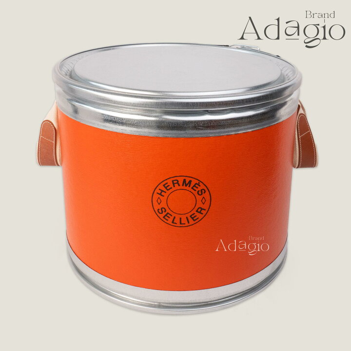 収納用品 エルメス 馬具 缶 サドルボックス エルメス 馬具缶 HERMES 