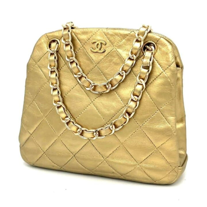 楽天市場】【中古】良品 CHANEL シャネル ミニ マトラッセ ココマーク 