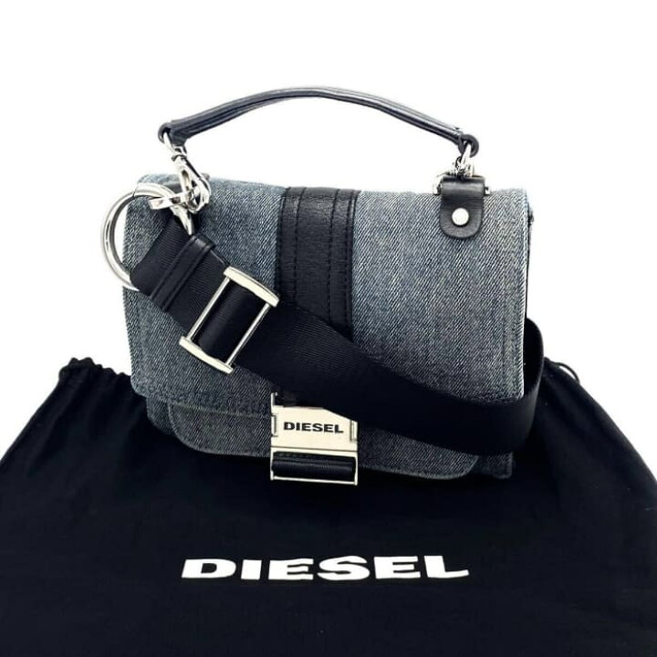 楽天市場】【中古】良品 DIESEL ディーゼル ロゴ プレート 2way デニム  