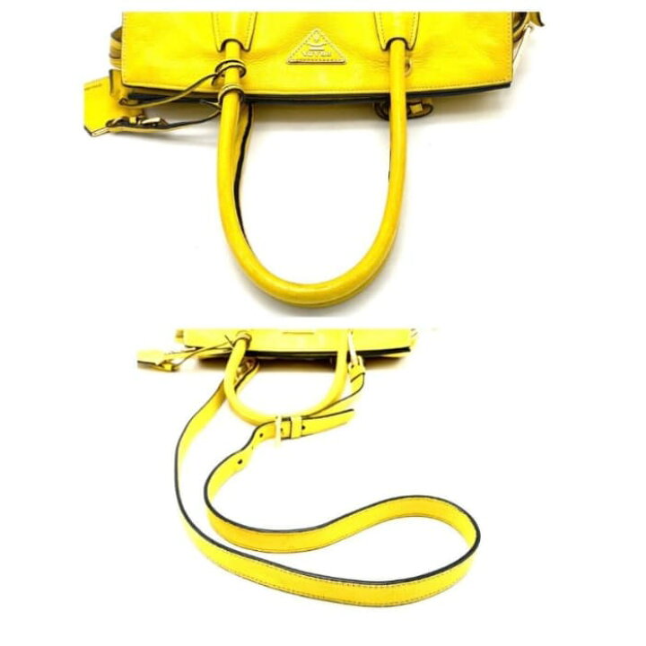 楽天市場】【中古】良品 PRADA プラダ 三角ロゴ プレート 2way レザー  