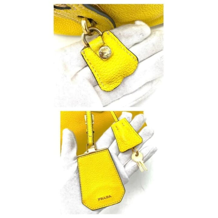楽天市場】【中古】良品 PRADA プラダ 三角ロゴ プレート 2way レザー  