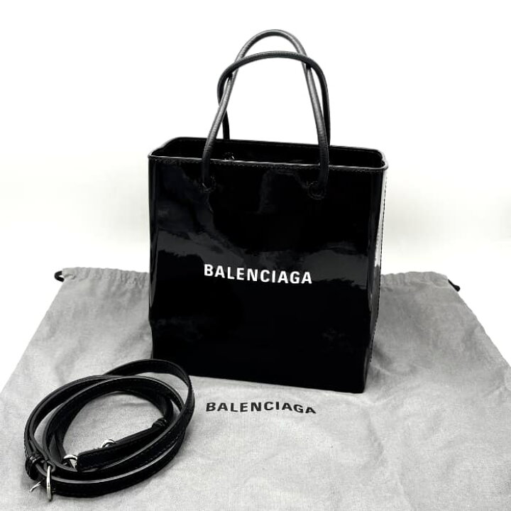 楽天市場】【中古】美品 BALENCIAGA バレンシアガ ロゴ 2way エナメル 