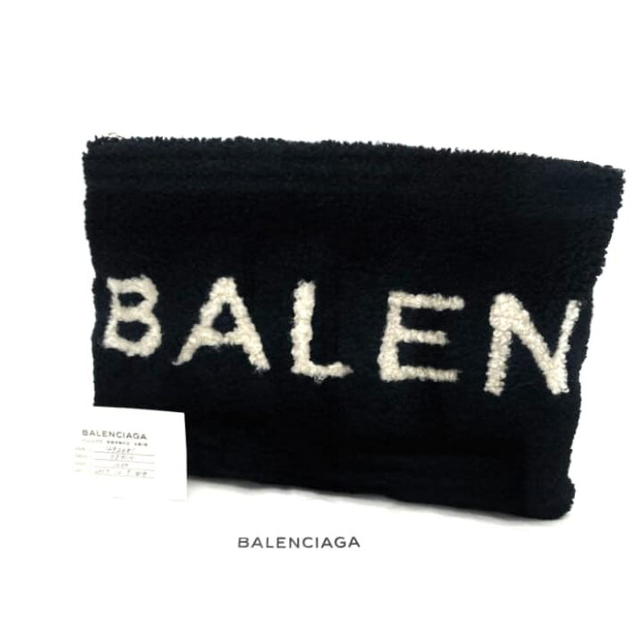 楽天市場】【中古】極美品 BALENCIAGA バレンシアガ ロゴ ファー 