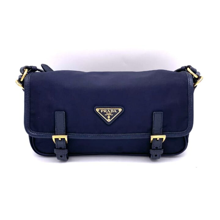 楽天市場】【中古】良品 PRADA プラダ 三角ロゴ プレート ナイロン  