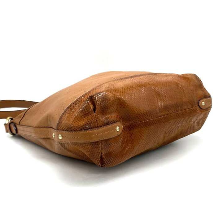 楽天市場】【中古】 COACH コーチ パンチング 巾着 2way レザー 