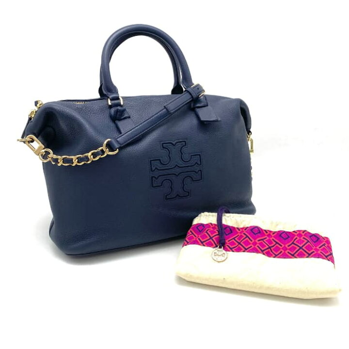 楽天市場】【中古】良品 TORYBURCH トリーバーチ ロゴ 2way レザー 