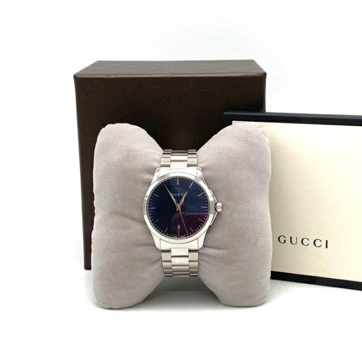 楽天市場】【中古】良品 GUCCI グッチ G タイムレス メンズ 126.4 GU  