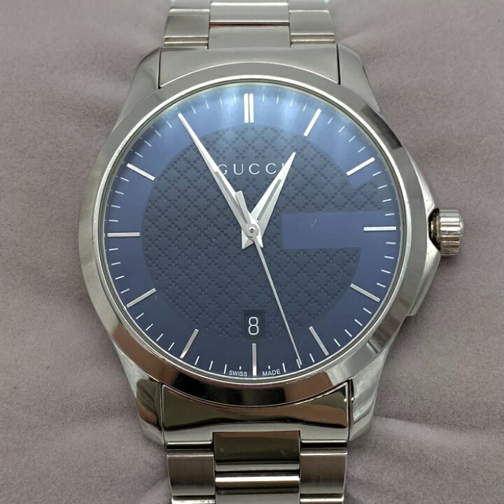 楽天市場】【中古】良品 GUCCI グッチ G タイムレス メンズ 126.4 GU  