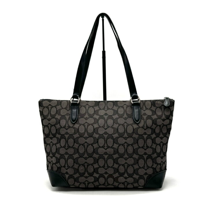 楽天市場】【中古】良品 COACH コーチ ロゴ シグネチャー キャンバス 