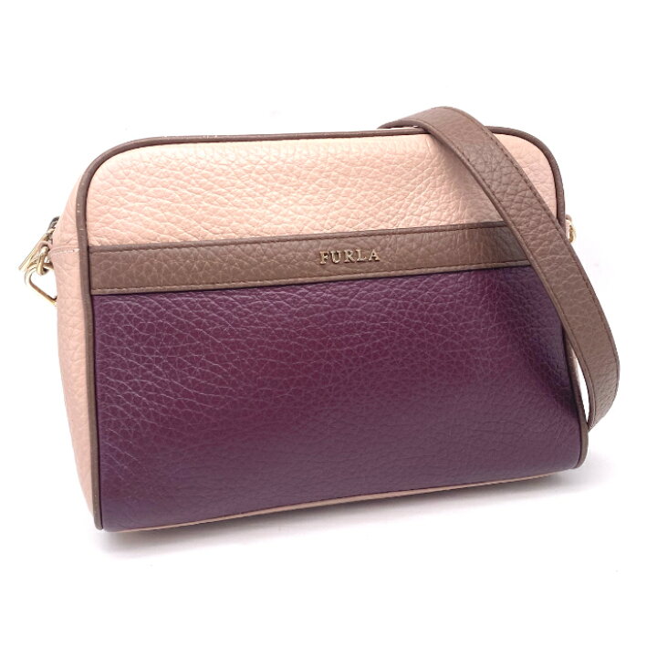 楽天市場】【中古】良品 FURLA フルラ バイカラー レザー ショルダー