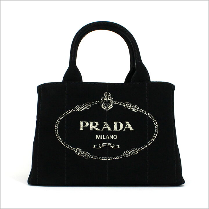 楽天市場】プラダ PRADA 2wayキャンバストートバッグ ブラック 黒  