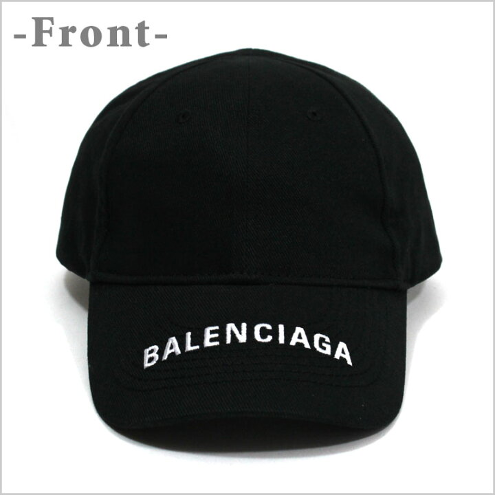 楽天市場】バレンシアガ BALENCIAGA キャップ ツバロゴ ブラック 