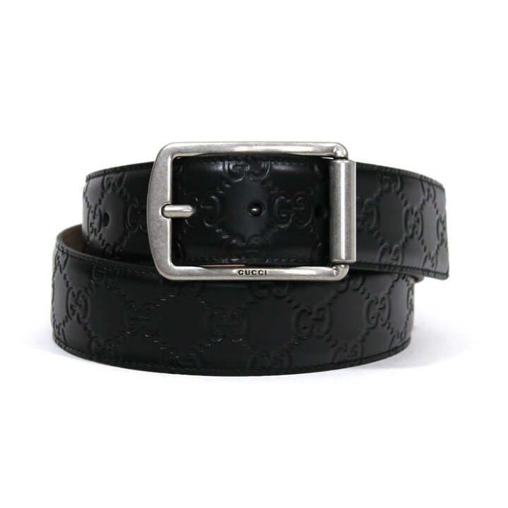 楽天市場】GUCCI グッチ ベルト GGパターン シグネチャー レザー  
