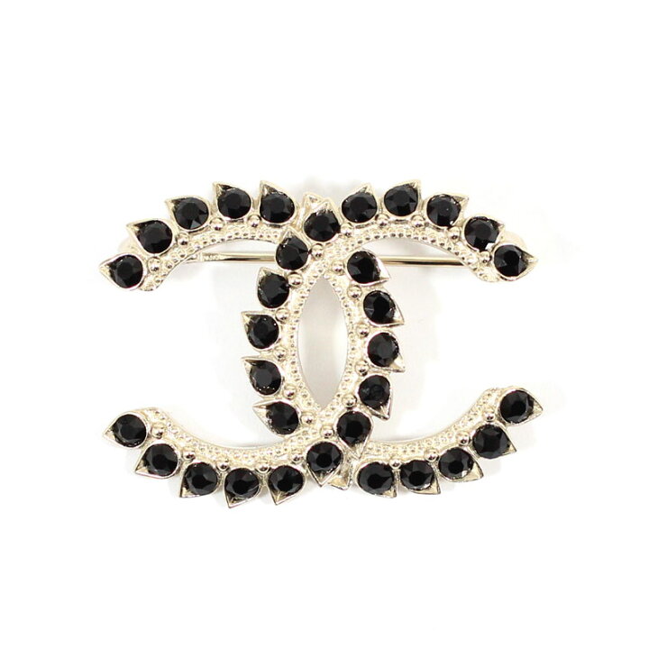 楽天市場】シャネル CHANEL ブローチ メタル ストラス CCマーク 2020年 