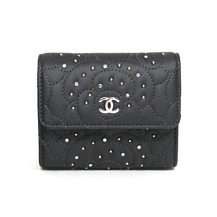 楽天市場】シャネル CHANEL ミニ財布 3つ折り財布 スモールウォレット  