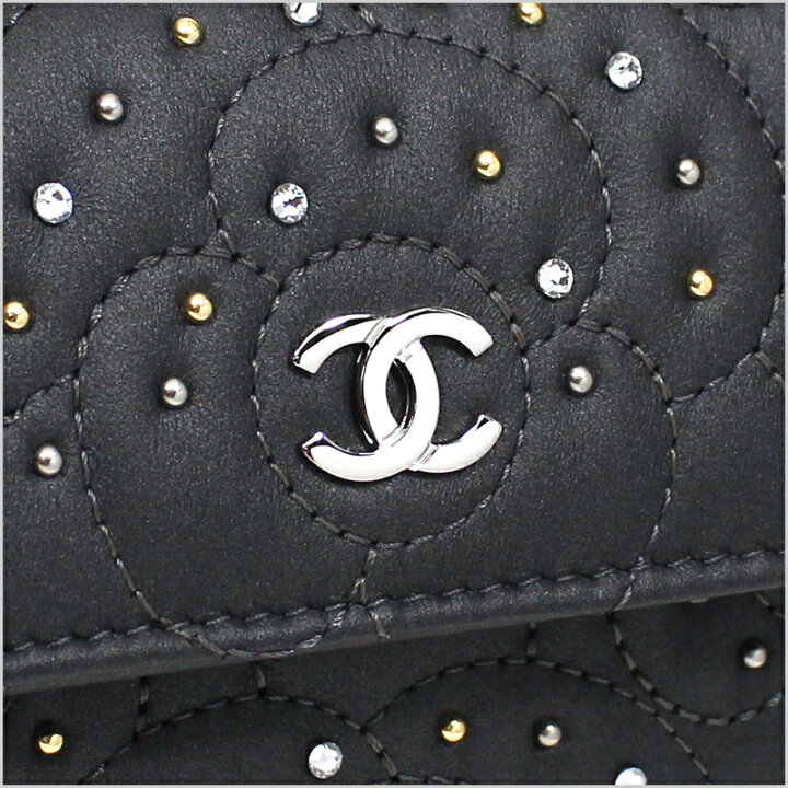 楽天市場】シャネル CHANEL ミニ財布 3つ折り財布 スモールウォレット 