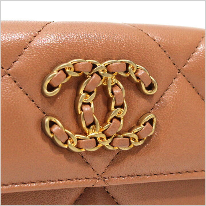 楽天市場】シャネル CHANEL ミニ財布 3つ折り財布 スモールフラップ  