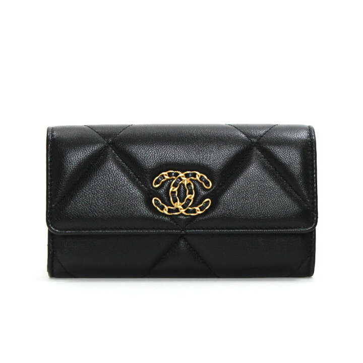 楽天市場】シャネル CHANEL ミニ財布 スモールフラップウォレット 19  