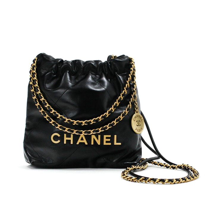 楽天市場】シャネル CHANEL ホーボーバッグ 22 ミニ チェーン 