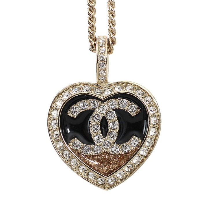 楽天市場】シャネル CHANEL ネックレス チョーカー ハート メタル  