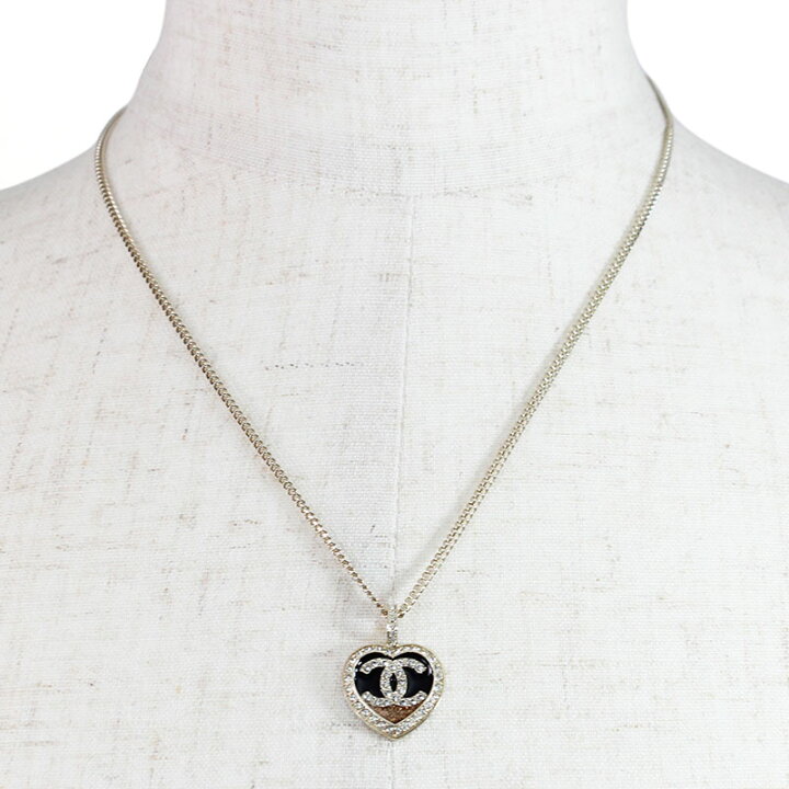 楽天市場】シャネル CHANEL ネックレス チョーカー ハート メタル 