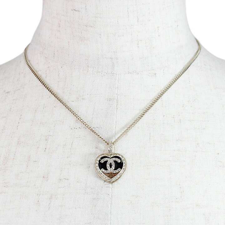 楽天市場】シャネル CHANEL ネックレス チョーカー ハート メタル 