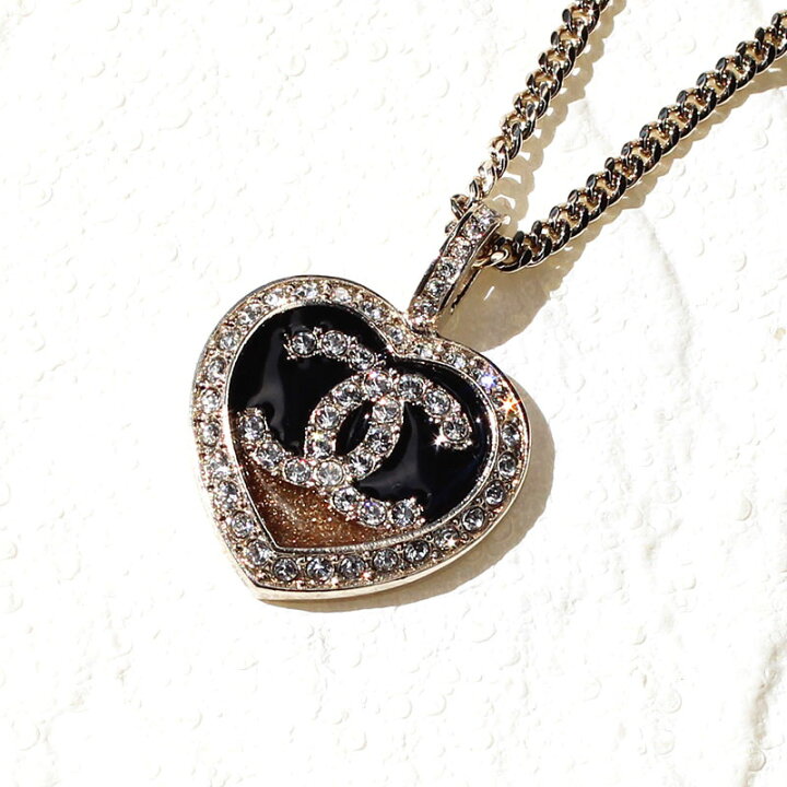 楽天市場】シャネル CHANEL ネックレス チョーカー ハート メタル  
