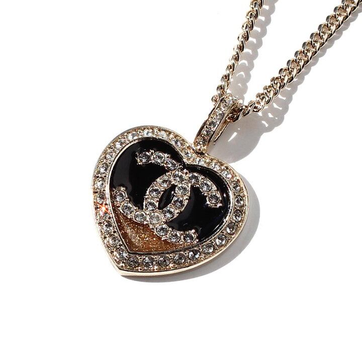 楽天市場】シャネル CHANEL ネックレス チョーカー ハート メタル  