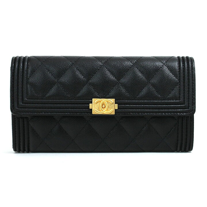 楽天市場】シャネル CHANEL 長財布 フラップウォレット ボーイシャネル  