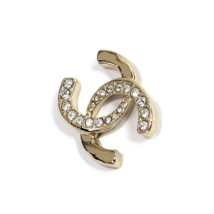 楽天市場】シャネル CHANEL ピアス CCマーク メタル ストラス ライン 