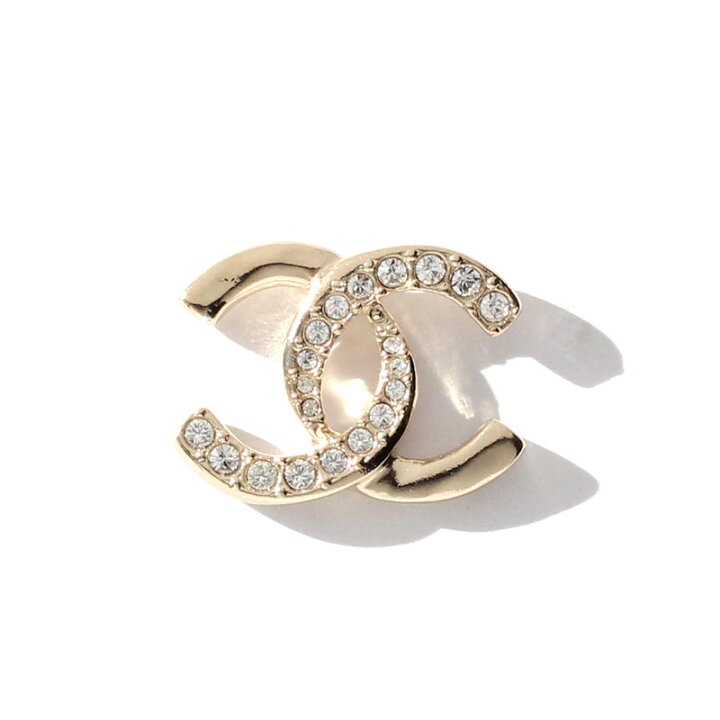 楽天市場】シャネル CHANEL ピアス CCマーク メタル ストラス ライン 