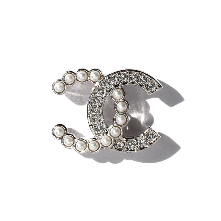 楽天市場】シャネル CHANEL ピアス CCマーク ダブルC ラインストーン 