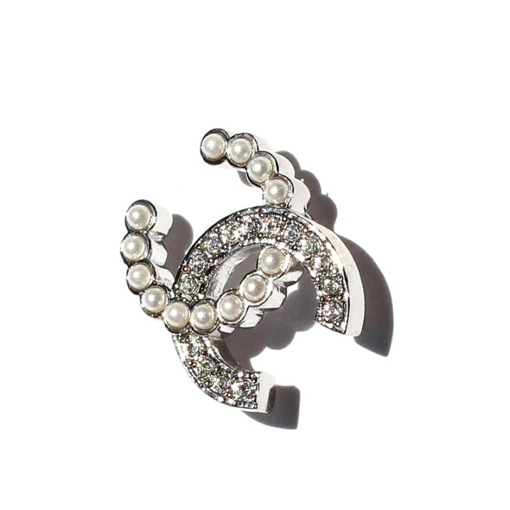 楽天市場】シャネル CHANEL ピアス CCマーク ダブルC ラインストーン  