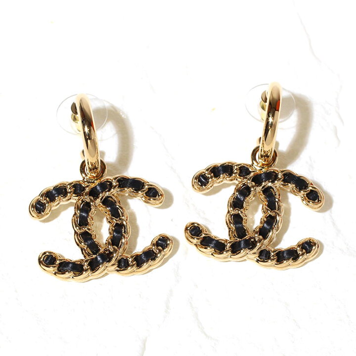 楽天市場】シャネル CHANEL ピアス フープ CCマーク メタル  