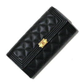 楽天市場】シャネル CHANEL 長財布 フラップウォレット ボーイシャネル 