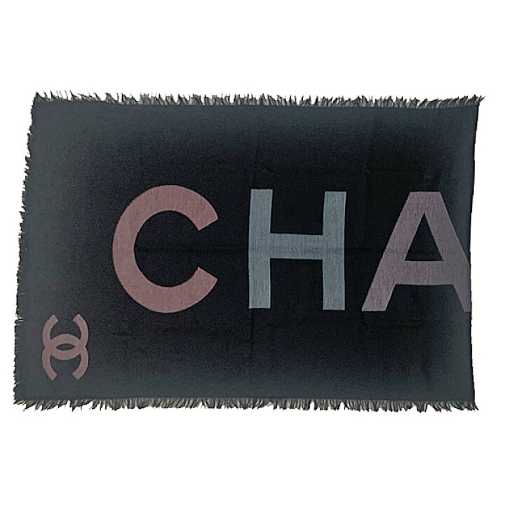 楽天市場】≪ 新品 ≫ CHANEL シャネル ストール ショール CC ロゴ 黒 