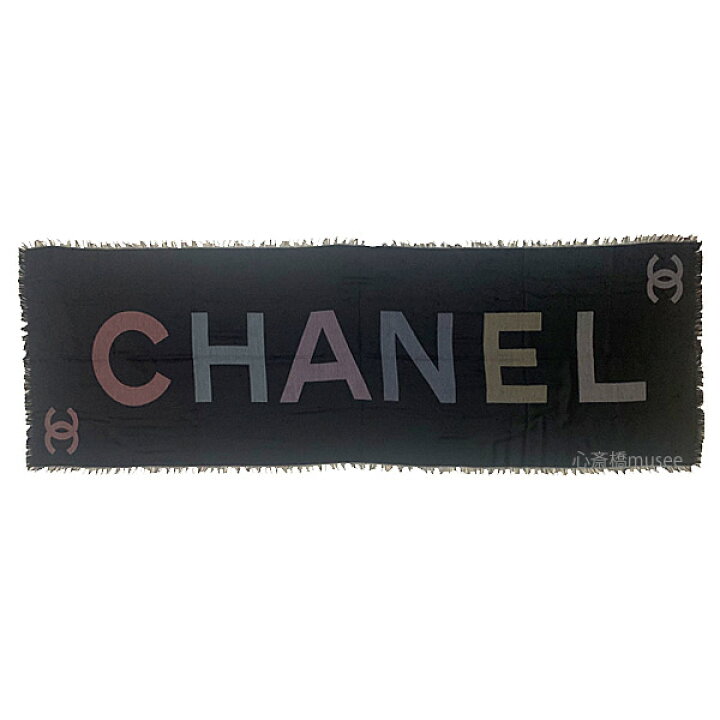 楽天市場】≪ 新品 ≫ CHANEL シャネル ストール ショール CC ロゴ 黒 