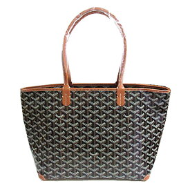 ≪ 新品 ≫ 正規品 GOYARD ゴヤール アルトワ PM ナチュラル ブラウン ブラック 黒 ファスナー付き トートバッグ ショッパー リボン ラッピング ARTOIS PM Natural Black tote bag