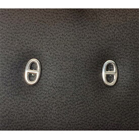 《 新品 》 エルメス シェーヌダンクル ピアス シルバー製 TPM SV925 HERMES 箱　リボン ラッピング　シルバー Boucles d'oreilles Chane d'ancre, trs petit modle Chaine d'ancre earrings, very small model brand new