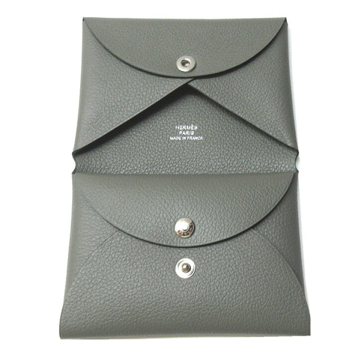 楽天市場】≪新品≫エルメス カードケース カルヴィ デュオ グリ 