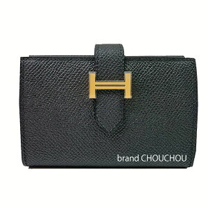  Vi  GX xA ~j ubN  S[h Gv\  { bsO ~j z J[hP[X W@BrandNew Hermes Bearn Mini Black Gold Hardware Epson Box Ribbon Wrapping Mini Walle