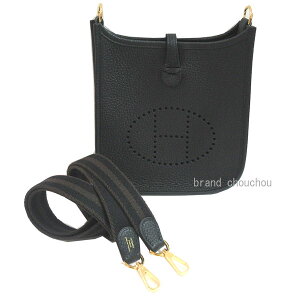  Vi  GX G ~j 16 TPM ubN  TO E[[ S[h g V_[obO Brand new Hermes Evelyn 16 Amazone Bag Black Sangle Wooly Shoulder strap Gold Hardware Taurillo